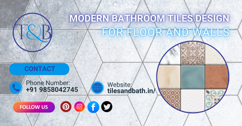 Modern Bathroom Tiles Design for Floor and Walls